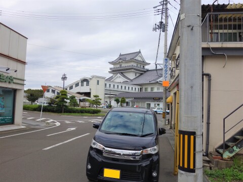 敷地(西側)から見た亘理駅